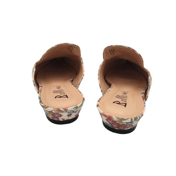 Bellini Women's Floral Print Pointed Toe Mules Size 8 Fabric & Rubber Sole - Picture 4 of 5